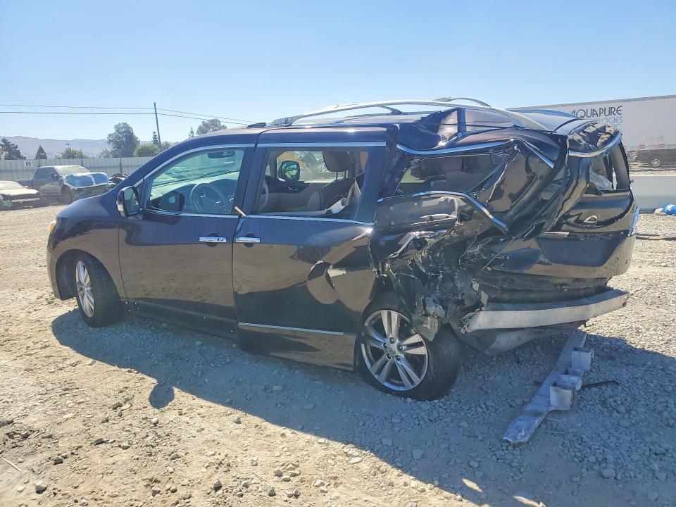2011 Nissan Quest VIN JN8AE2KP7B9002200 COPART salvage auction — REAR END, Ca - Salvage Certificate, sold $60 on 2026-07-28 (photo 2)