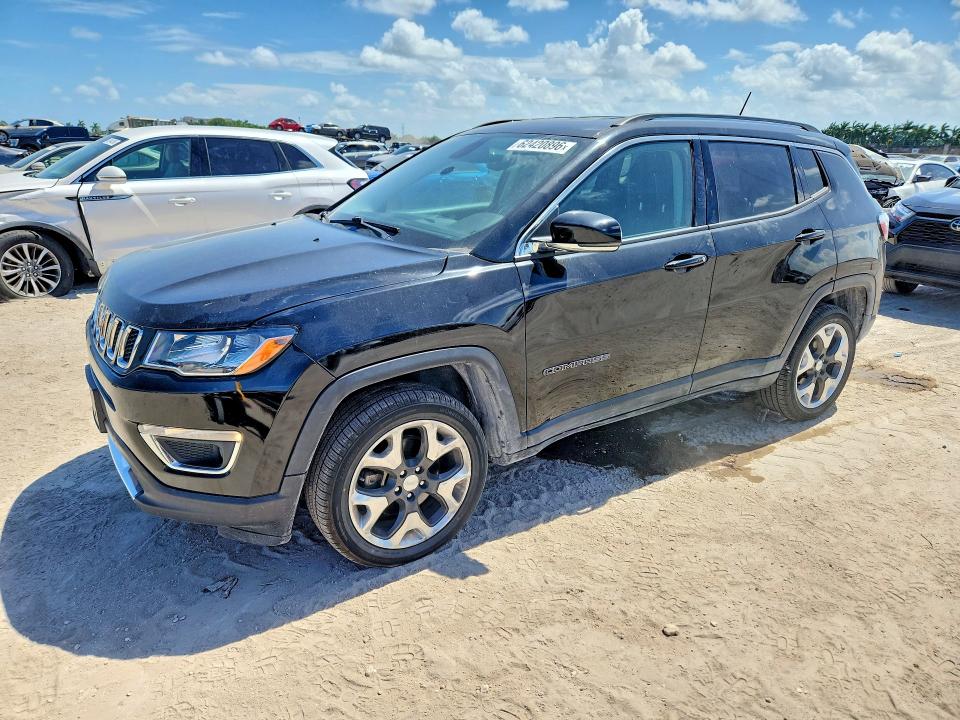 2019 Jeep Compass VIN 3C4NJDCB5KT767002 COPART salvage auction — MINOR DENT/SCRATCHES, FL - CERT OF TITLE-SLVG REBLD FLOOD, sold $2,050 on 2026-08-05 (photo 1)