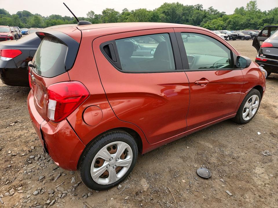 2021 Chevrolet Spark VIN KL8CB6SA0MC742590 COPART salvage auction — REAR END, CT - CERT OF TITLE-SALVAGE, sold $1,300 on 2026-07-31 (photo 3)