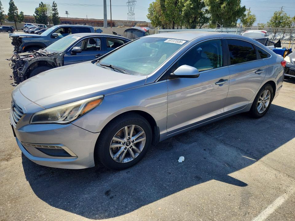 2015 Hyundai Sonata VIN 5NPE24AF0FH258234 COPART salvage auction — FRONT END, Ca - Dis/Dlr/Exp Only Clean Title, sold $375 on 2026-07-23 (photo 1)