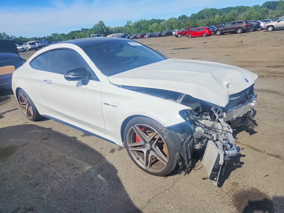 2017 Mercedes-benz C-klasse amg VIN WDDWJ8HB1HF510870 COPART salvage auction — FRONT END, Ct - Cert Of Title-Salvage, sold $9,600 on 2026-08-21 (photo 4)