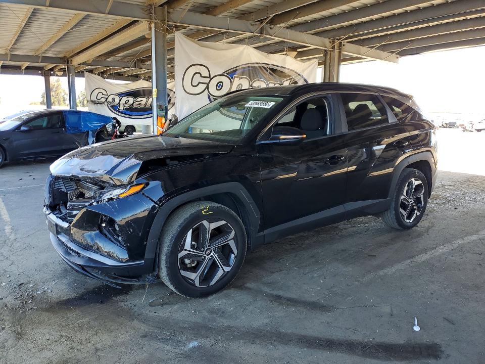 2022 Hyundai Tucson VIN 5NMJFCAE8NH074899 COPART salvage auction — FRONT END, Ca - Salvage Certificate, sold $5,400 on 2026-07-09 (photo 1)