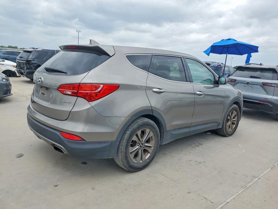 2015 Hyundai Santa fe VIN 5XYZT3LB6FG253341 COPART salvage auction — MECHANICAL, TX - CERTIFICATE OF TITLE, sold $1,100 on 2026-07-30 (photo 3)