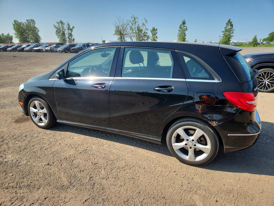 2014 Mercedes-benz B-klasse VIN WDDMH4EB2EJ245207 COPART salvage auction — REAR END, Qc - Gravement Accidente, sold $1,000 on 2026-08-18 (photo 2)
