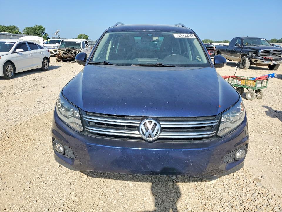 2012 Volkswagen Tiguan VIN WVGAV7AX2CW547908 COPART salvage auction — REAR END, Ks - Cert Of Title-Salvage, sold $175 on 2026-08-11 (photo 5)