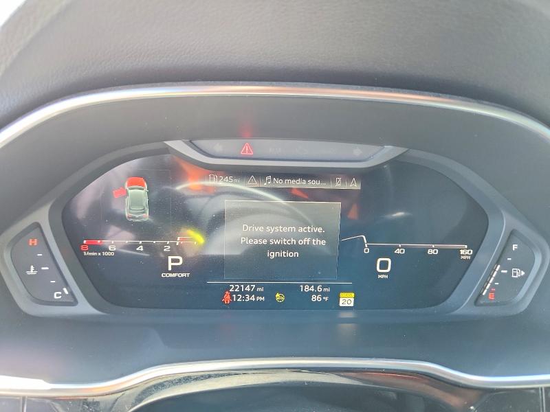 2023 Audi Q3 VIN WA1EECF37P1031223 COPART salvage auction — SIDE, Co - Public - Salvage Title, sold $13,400 on 2026-08-05 (photo 9)