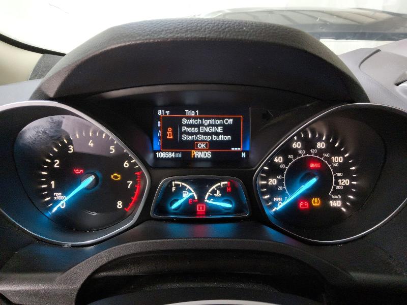 2019 Ford Escape VIN 1FMCU9GD1KUA51917 COPART salvage auction — MECHANICAL, Tn - Certificate Of Title, sold $575 on 2026-07-23 (photo 9)