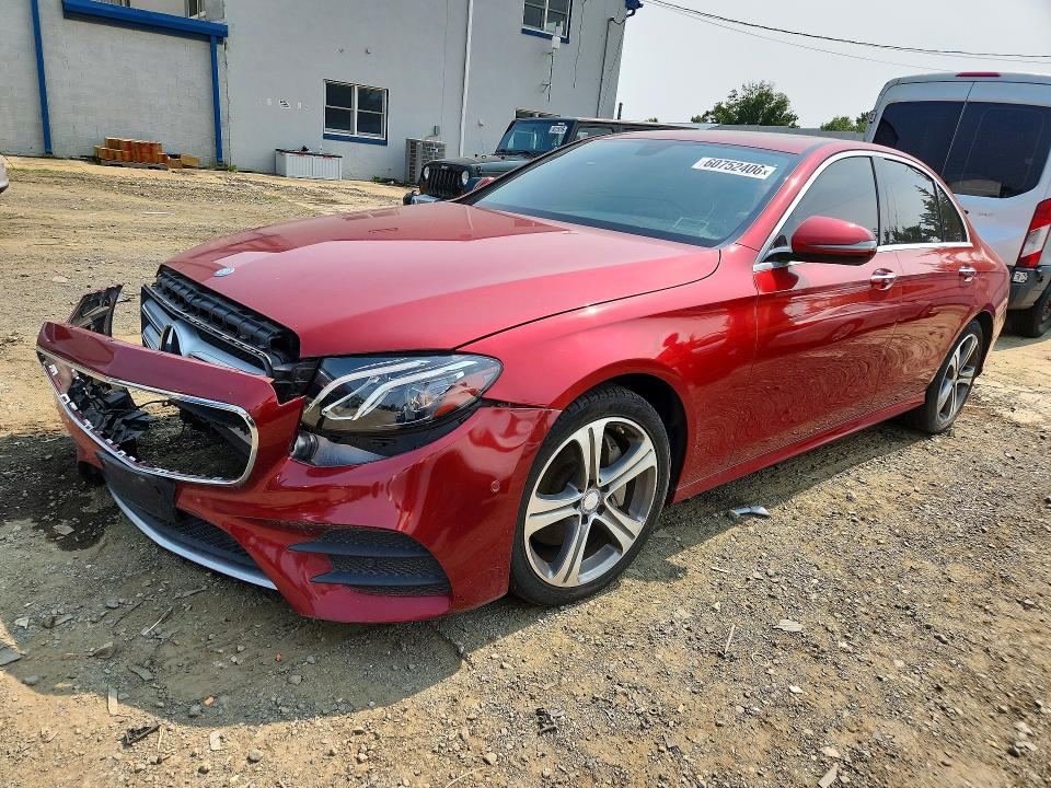 2017 Mercedes-benz E-klasse VIN WDDZF4KB2HA193517 COPART salvage auction — FRONT END, IN - CERTIFICATE OF TITLE, sold $6,800 on 2026-07-28 (photo 1)