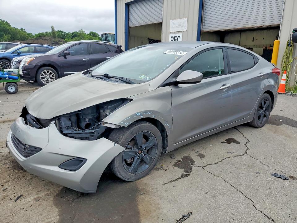 2013 Hyundai Elantra VIN KMHDH4AE5DU569786 COPART salvage auction — FRONT END, Pa - Certificate Of Salvage, sold $600 on 2026-07-15 (photo 1)