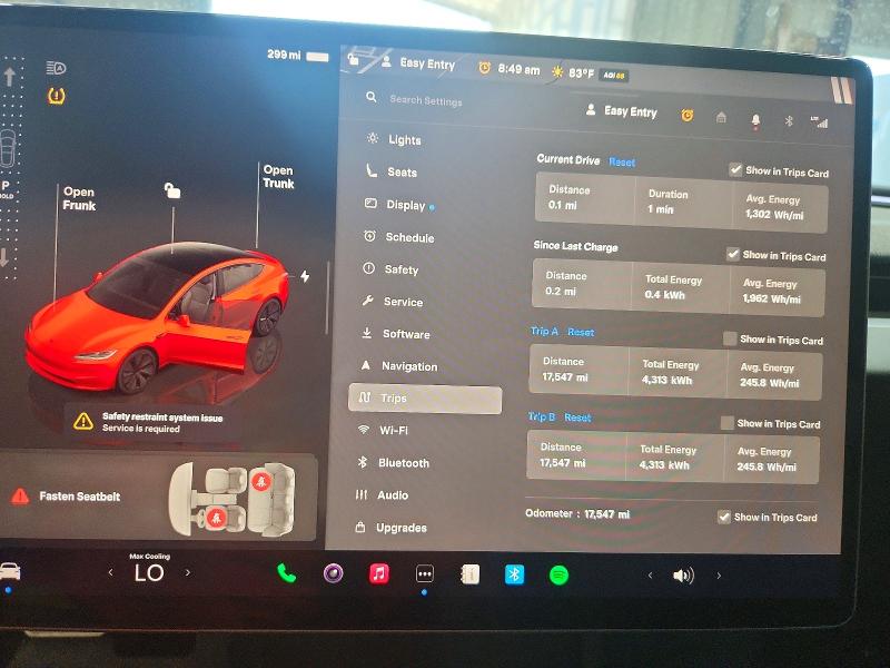 2024 Tesla Model 3 VIN 5YJ3E1EBXRF836833 COPART salvage auction — UNDERCARRIAGE, TX - CERTIFICATE OF TITLE (P), sold $14,200 on 2026-07-27 (photo 9)