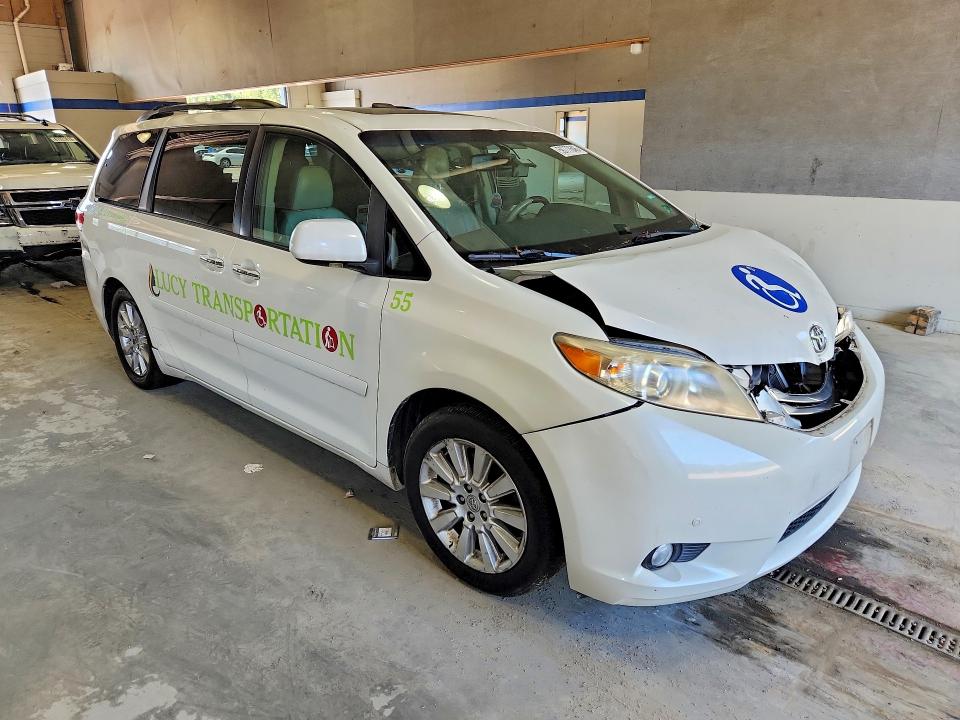 2011 Toyota Sienna VIN 5TDYK3DC7BS112829 COPART salvage auction — FRONT END, Va - Cert Of Title - Salvage, sold $300 on 2026-07-24 (photo 4)