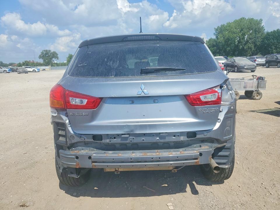 2014 Mitsubishi Outlander sport VIN 4A4AP3AU2EE010423 COPART salvage auction — REAR END, Ia - Certificate Of Title, sold $1,350 on 2026-07-31 (photo 6)