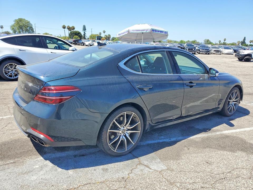 2022 Genesis G70 VIN KMTG34TA2NU094241 COPART salvage auction — FRONT END, CA - CERT OF TITLE-SALVAGED, sold $3,150 on 2026-07-10 (photo 3)