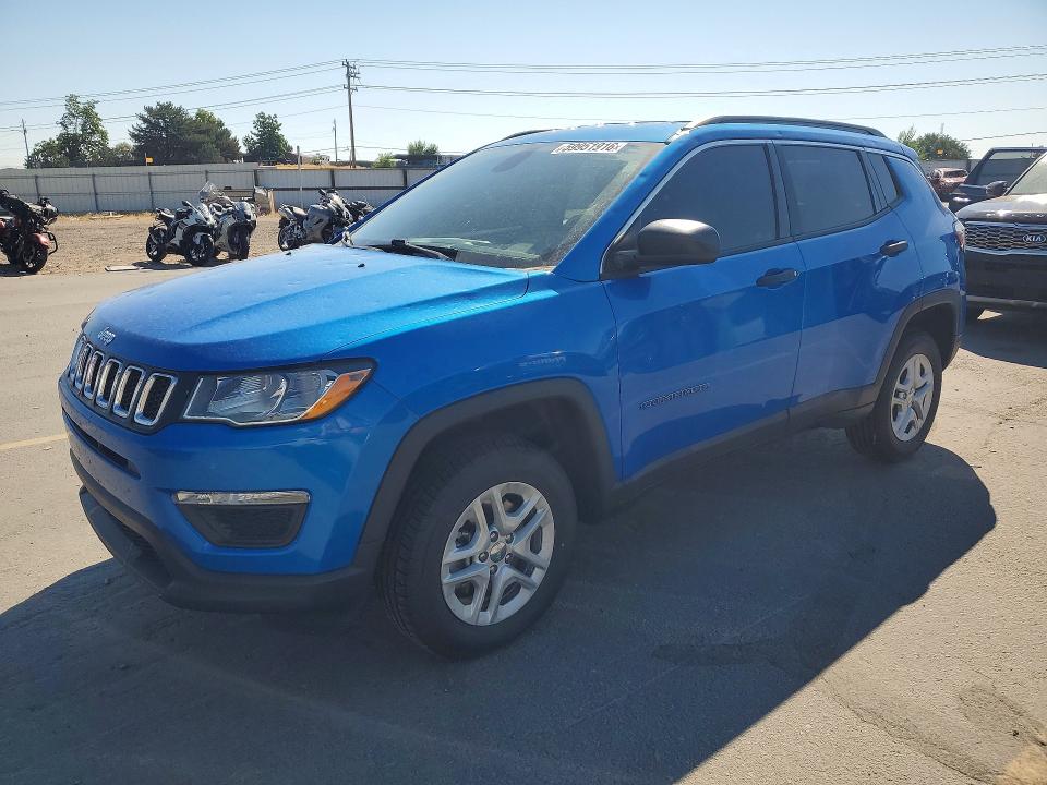 2021 Jeep Compass VIN 3C4NJDAB0MT567974 COPART salvage auction — HAIL, Id - Salvage Certificate Of Title, sold $4,700 on 2026-09-03 (photo 1)