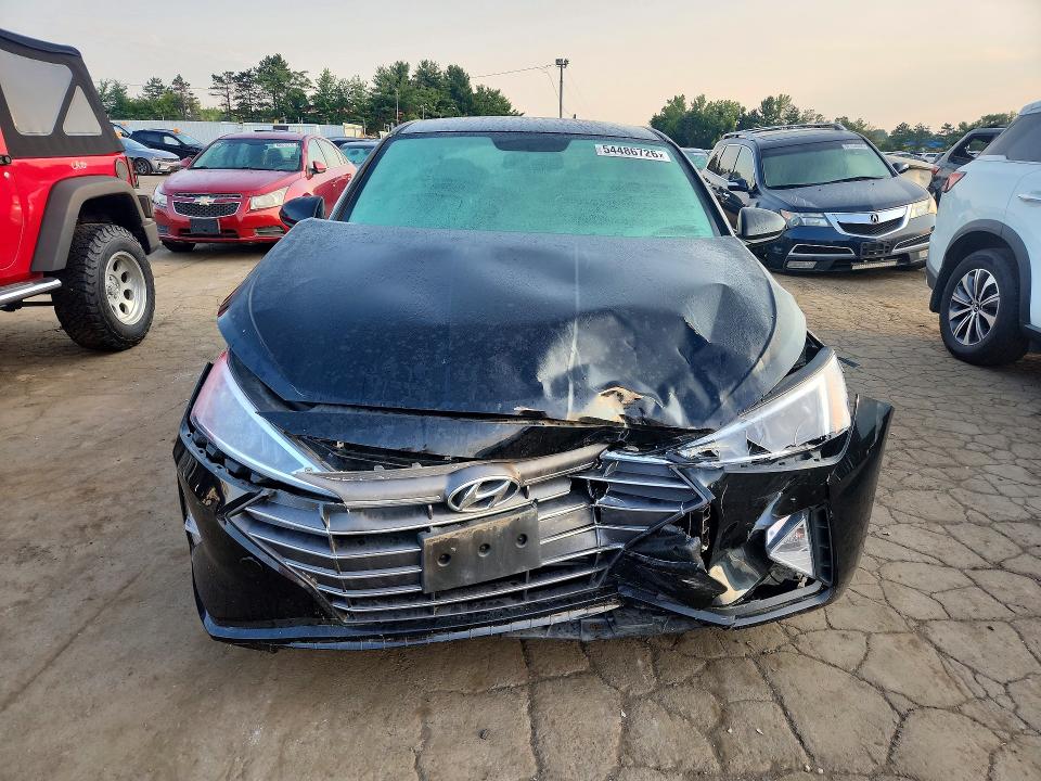 2019 Hyundai Elantra VIN KMHD74LF7KU854995 COPART salvage auction — FRONT END, Ct - Cert Of Title-Salvage, sold $1,800 on 2026-07-31 (photo 5)