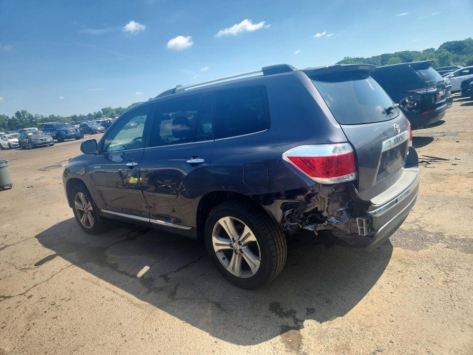 2012 Toyota Highlander VIN 5TDDK3EH7CS170059 COPART salvage auction — FRONT END, CT - CERT OF TITLE-SALVAGE, sold $825 on 2026-07-24 (photo 2)