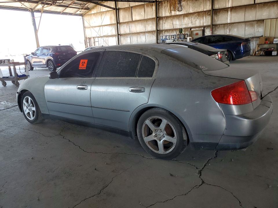 2004 Infiniti G35 VIN JNKCV51E94M618825 COPART salvage auction — INTERIOR BURN, Az - Cert Of Title-Dismantle (P), sold $475 on 2026-07-27 (photo 2)
