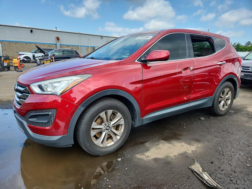 2016 Hyundai Santa fe VIN 5XYZTDLB6GG326179 COPART salvage auction — VANDALISM, Ct - Cert Of Title-Salvage, sold $1,700 on 2026-07-31 (photo 1)