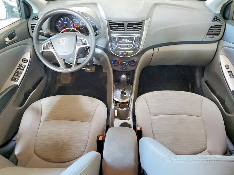 2017 Hyundai Accent VIN KMHCT4AE8HU253931 COPART salvage auction — FRONT END, Pa - Cert Of Title, sold $425 on 2026-07-29 (photo 8)