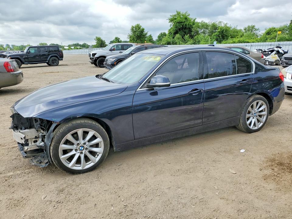2014 BMW 3 series VIN WBA3B3G5XENR82749 COPART salvage auction — FRONT END, ON - PERMIT NO BRAND - UNFIT, sold $150 on 2026-07-21 (photo 1)