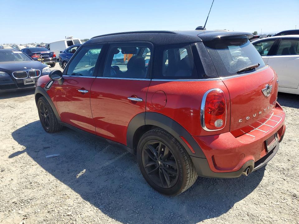2014 Mini Cooper VIN WMWZC3C57EWP25345 COPART salvage auction — MINOR DENT/SCRATCHES, CA - SALVAGE CERTIFICATE, sold $450 on 2026-07-28 (photo 2)