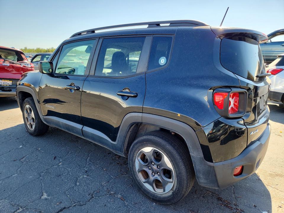 2018 Jeep Renegade VIN ZACCJBAB9JPH42849 COPART salvage auction — REAR END, Ca - Dis/Dlr/Exp Only Clean Title, sold $325 on 2026-08-06 (photo 2)