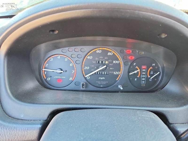 2001 Honda Cr-v VIN JHLRD18621C030078 COPART salvage auction — REAR END, Ca - Salvage Certificate, sold $400 on 2026-07-27 (photo 9)