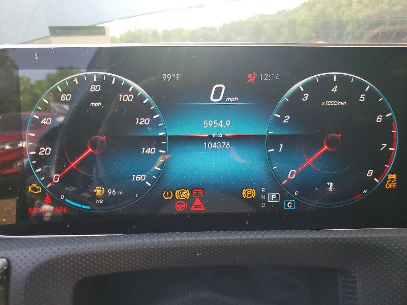 2020 Mercedes-benz A-class VIN W1K3G4FB0LJ237911 COPART salvage auction — MECHANICAL, WV - CERTIFICATE OF TITLE, sold $9,000 on 2026-07-28 (photo 9)