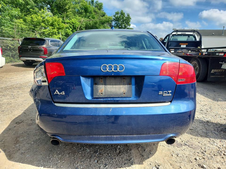 2008 Audi A4 VIN WAUDF78E88A142303 COPART salvage auction — REAR END, Oh - Cert Of Title-Salvage, sold $575 on 2026-07-22 (photo 6)