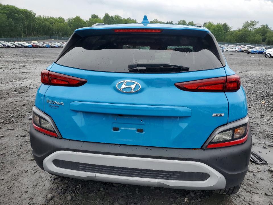 2022 Hyundai Kona VIN KM8K6CAB9NU888901 COPART salvage auction — ROOF, Salvage Title, sold $400 on 2026-07-29 (photo 6)