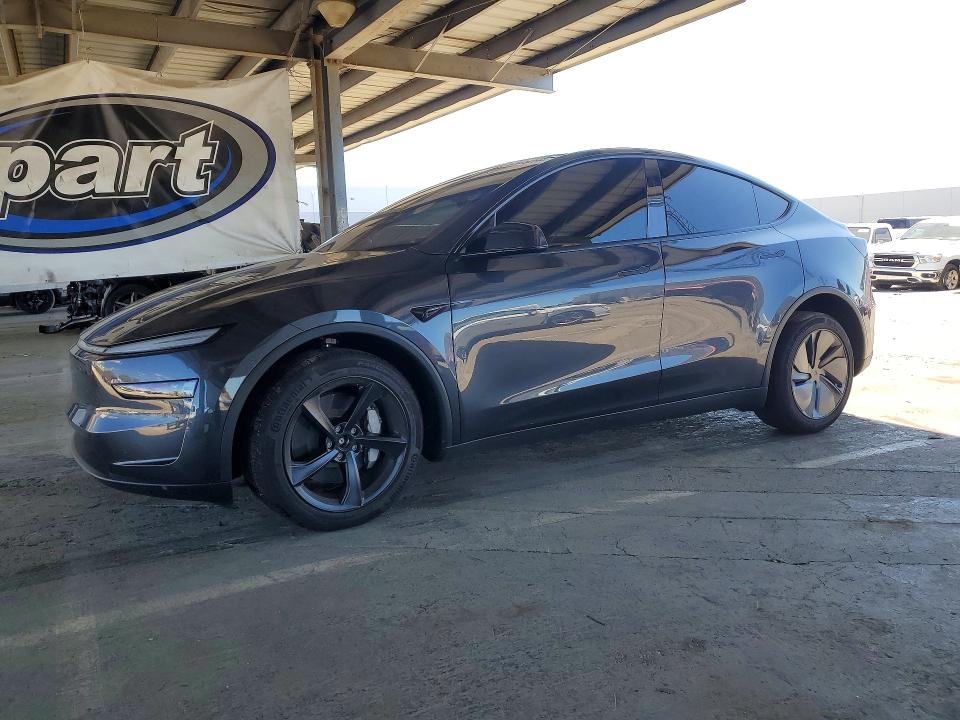 2026 Tesla Model y VIN 7SAYGDEE6TF632164 COPART salvage auction — FRONT END, Ca - Salvage Certificate, sold $21,800 on 2026-09-15 (photo 1)