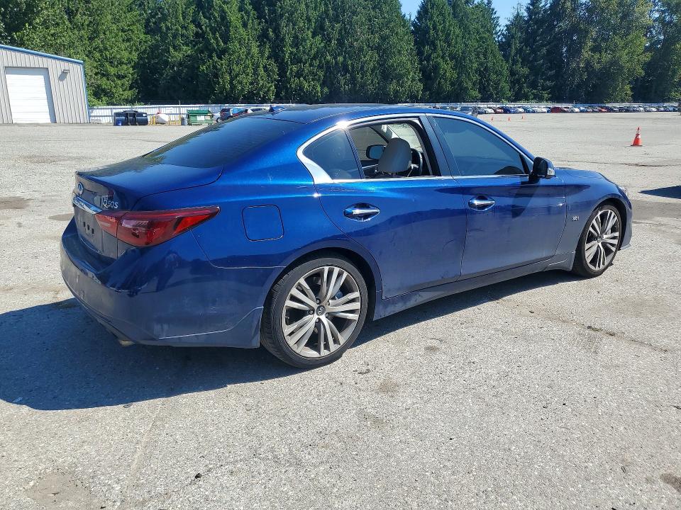 2018 Infiniti Q50 VIN JN1EV7AP9JM358528 COPART salvage auction — REAR END, Salvage Title, sold $9,100 on 2026-07-20 (photo 3)