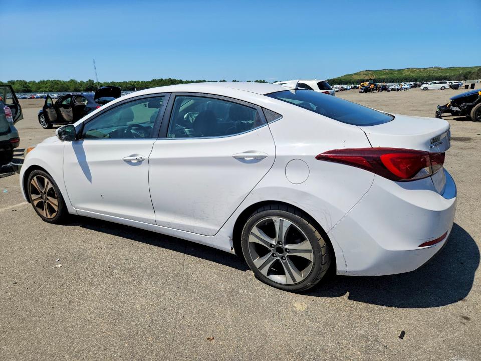 2015 Hyundai Elantra VIN KMHDH4AH1FU251368 COPART salvage auction — FRONT END, Ny - Certificate Of Title, sold $200 on 2026-07-29 (photo 2)