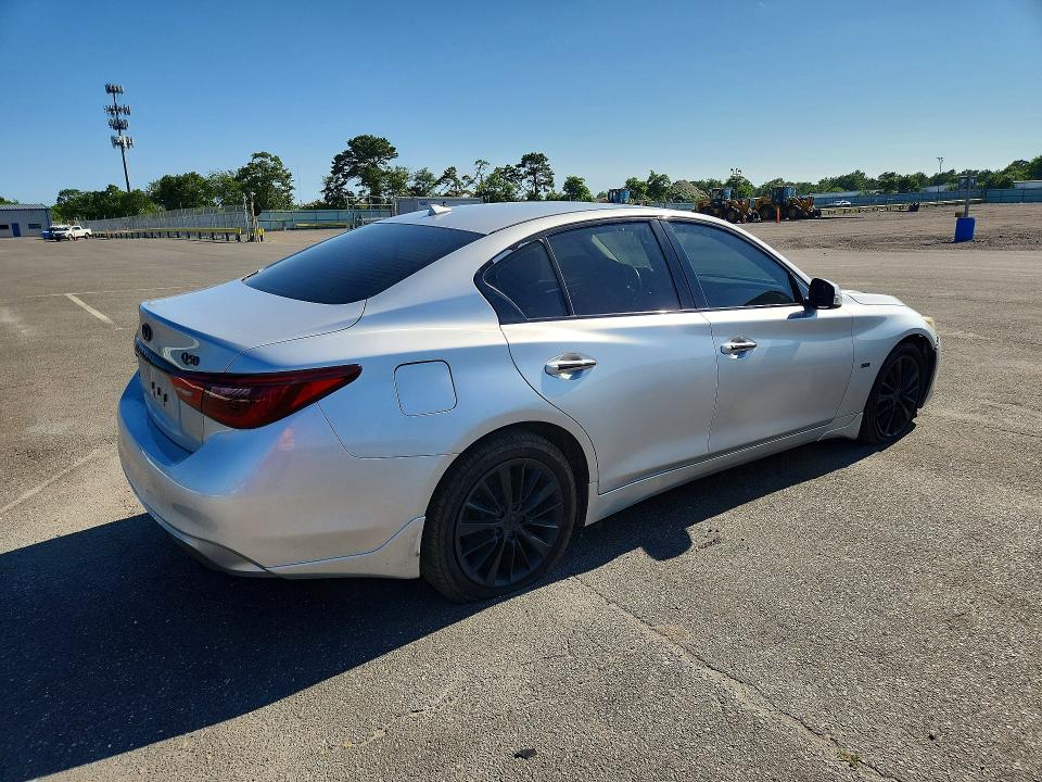 2018 Infiniti Q50 VIN JN1EV7AR7JM611699 COPART salvage auction — FRONT END, NY - MV-907A SALVAGE CERTIFICATE, sold $3,050 on 2026-07-27 (photo 3)