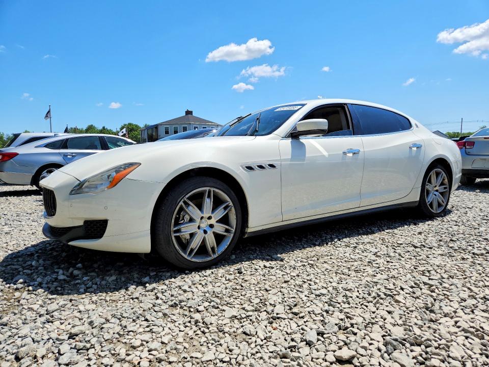 2014 Maserati Quattroporte VIN ZAM56RRA8E1076454 COPART salvage auction — FRONT END, Ma - Cert Of Title-Reconstrctd Coll, sold $475 on 2026-07-30 (photo 1)