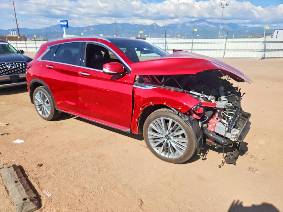2024 Infiniti Qx50 VIN 3PCAJ5DB0RF101080 COPART salvage auction — FRONT END, Co - Salvage Title, sold $2,700 on 2026-08-31 (photo 4)