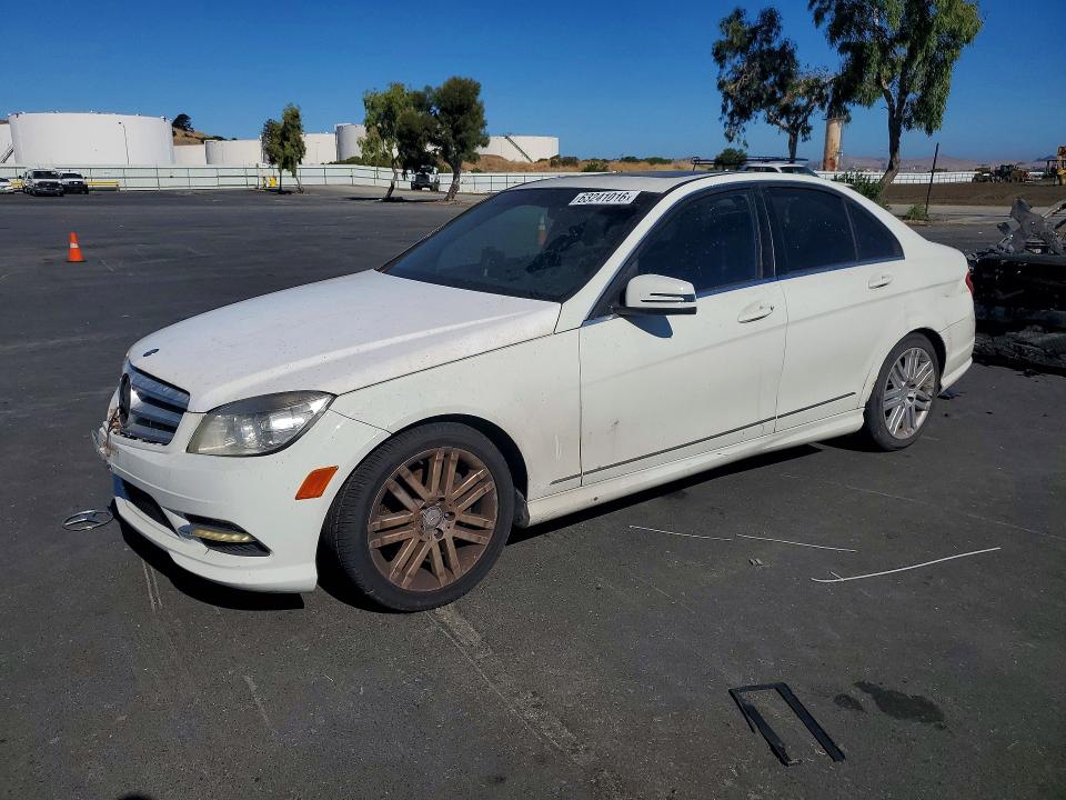 2010 Mercedes-benz C class VIN WDDGF5EB2AR087262 COPART salvage auction — FRONT END, Ca - Dis/Dlr/Exp Only Clean Title, sold $225 on 2026-08-03 (photo 1)