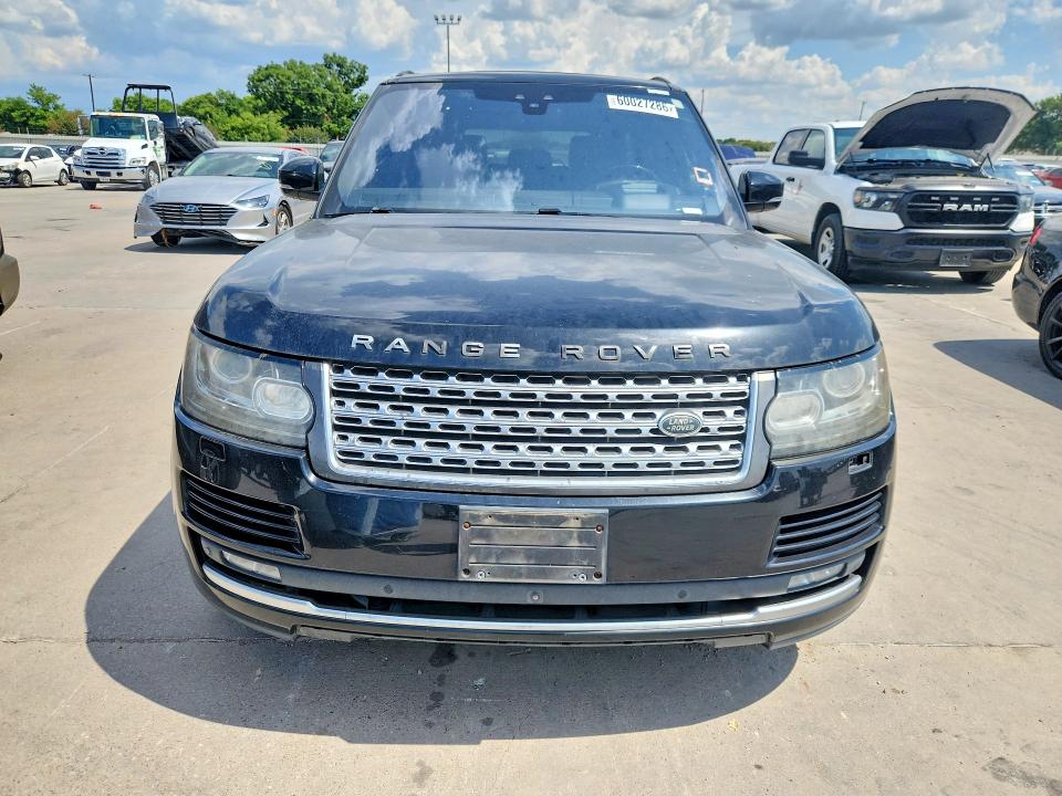 2017 Land rover RANGE ROVER VIN SALGS2FV3HA328499 COPART salvage auction — MECHANICAL, Tx - Certificate Of Title, sold $3,550 on 2026-07-09 (photo 5)