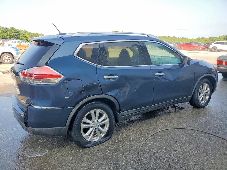 2016 Nissan Rogue VIN KNMAT2MV3GP653422 COPART salvage auction — ROLLOVER, Pa - Cert Of Salvage-Formerly Aband, sold $850 on 2026-07-27 (photo 3)