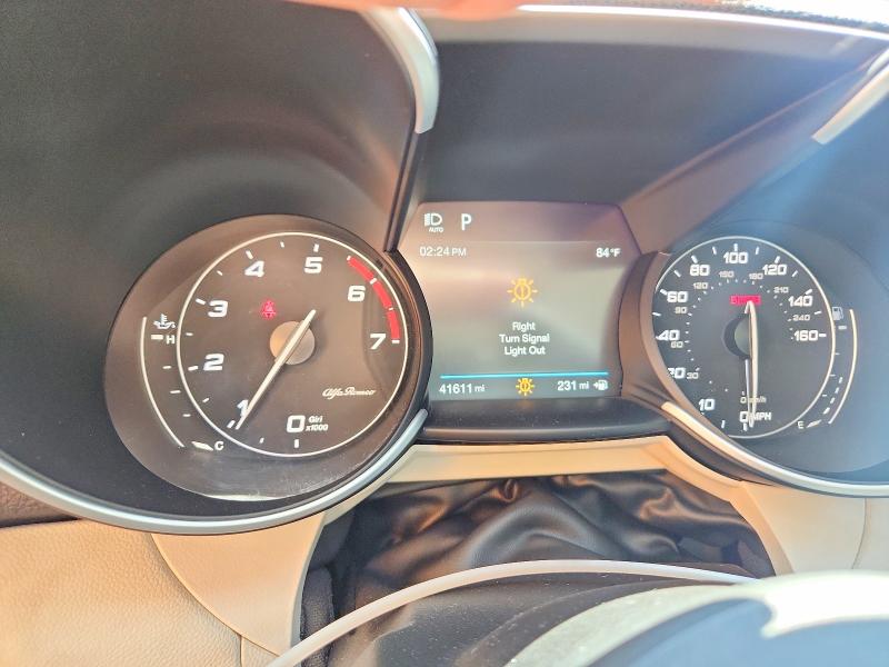 2019 Alfa romeo Giulia VIN ZARFANAN1K7597996 COPART salvage auction — REAR END, Or - Salvage Title Certificate, sold $2,750 on 2026-08-26 (photo 9)