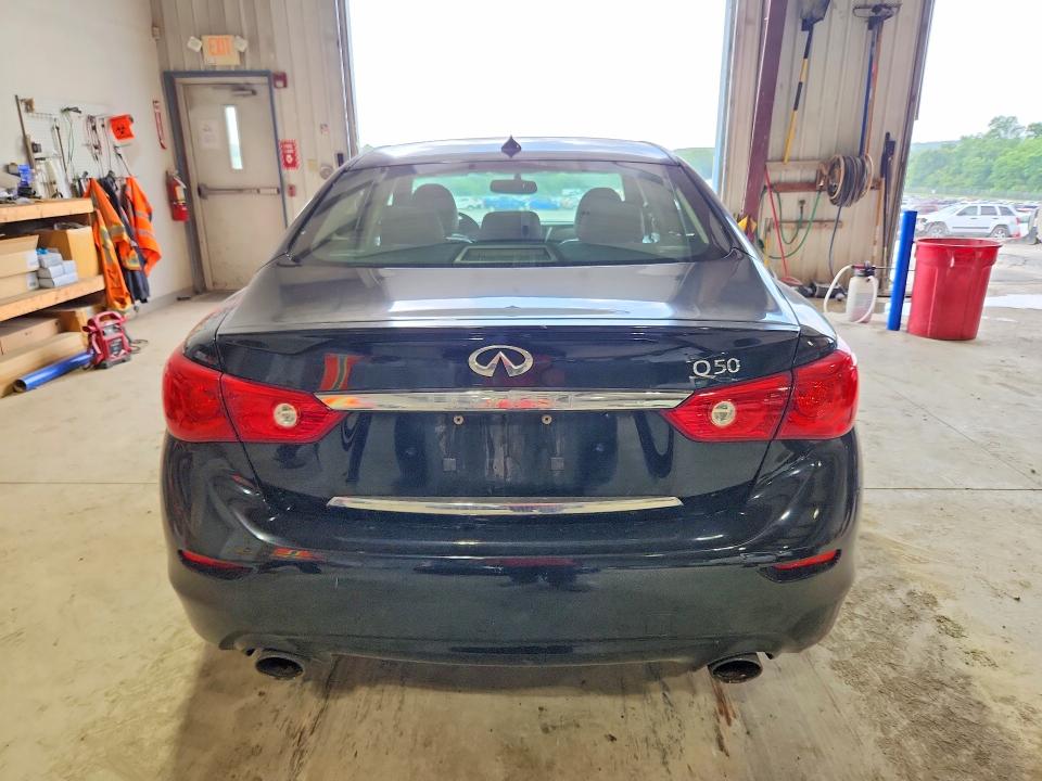 2014 Infiniti Q50 VIN JN1BV7APXEM671631 COPART salvage auction — FRONT END, Pa - Certificate Of Salvage, sold $2,800 on 2026-07-10 (photo 6)