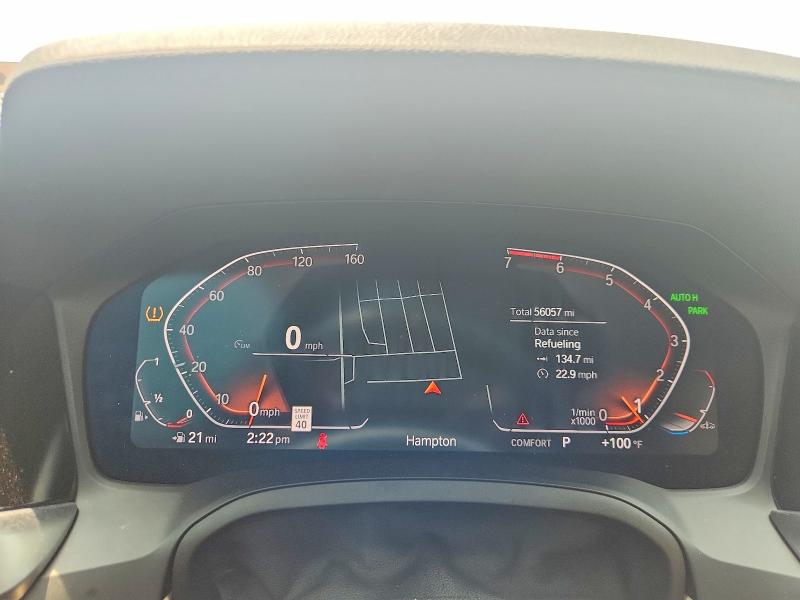 2019 BMW 3er VIN WBA5R7C55KAJ82171 COPART salvage auction — FRONT END, Va - Cert Of Title - Salvage, sold $12,500 on 2026-08-25 (photo 9)