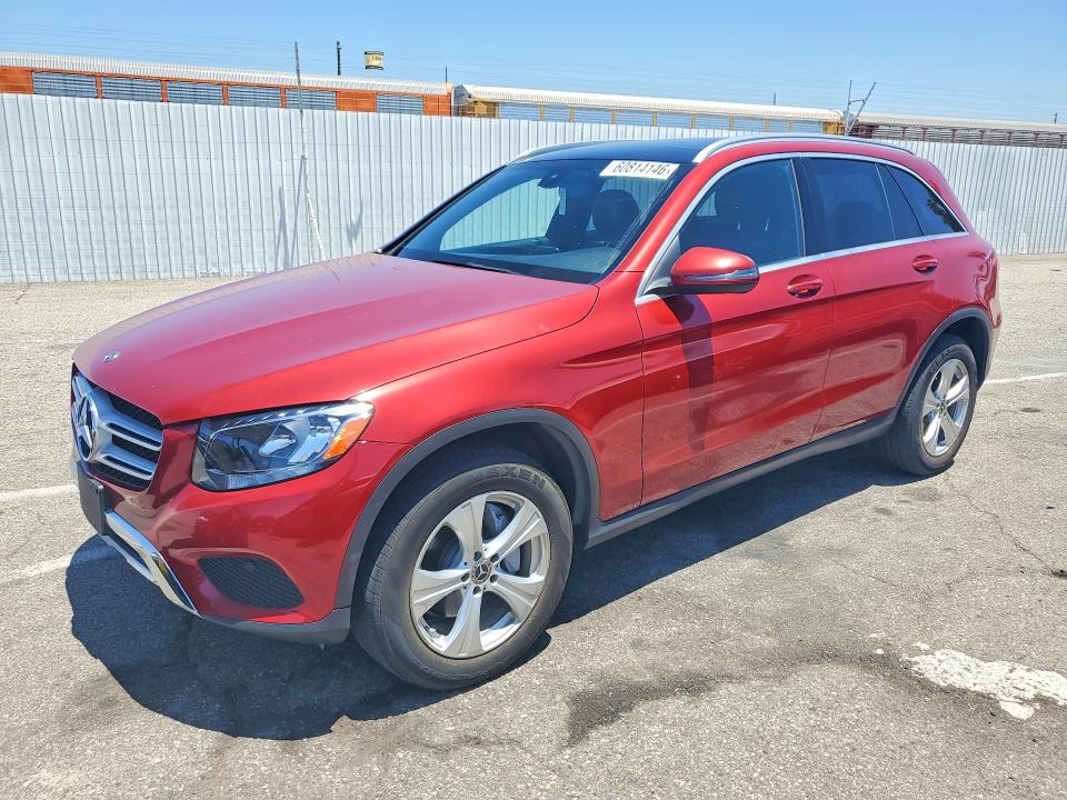 2018 Mercedes-benz Glc VIN WDC0G4JBXJV097838 COPART salvage auction — NORMAL WEAR, Ca - Dis/Dlr/Exp App For Dup Clean, sold $3,200 on 2026-07-17 (photo 1)