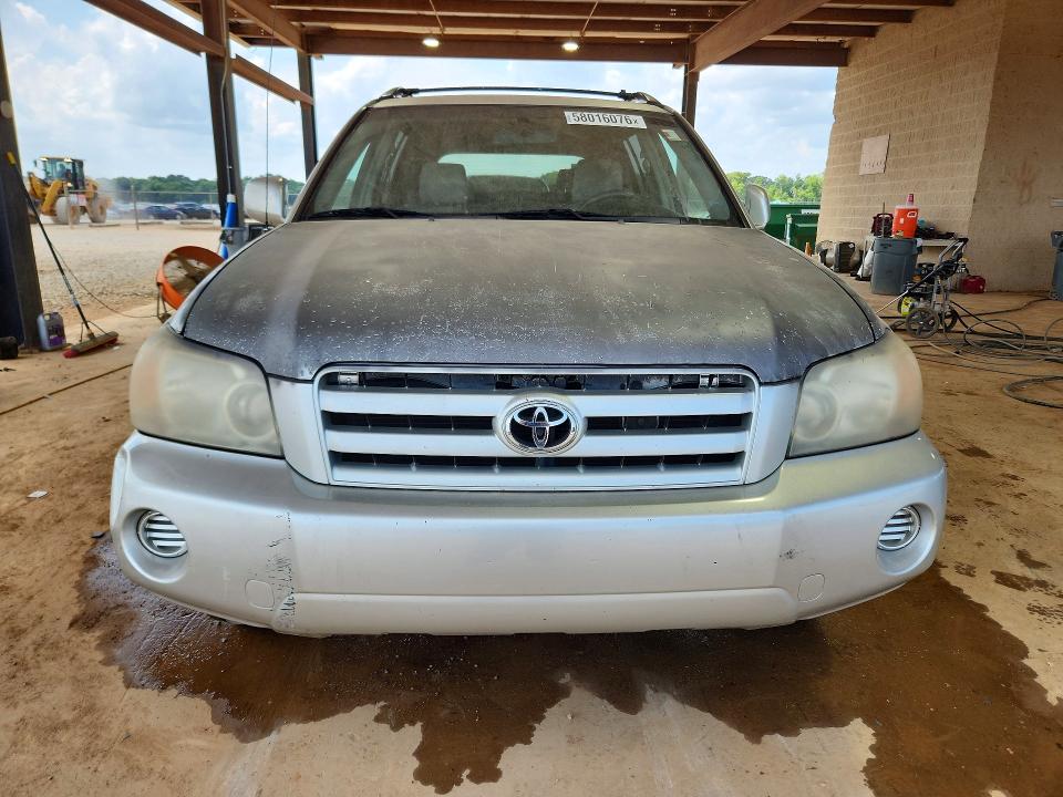 2007 Toyota Highlander VIN JTEDP21A670139765 COPART salvage auction — FRONT END, Tn - Certificate Of Title, sold $900 on 2026-07-08 (photo 5)