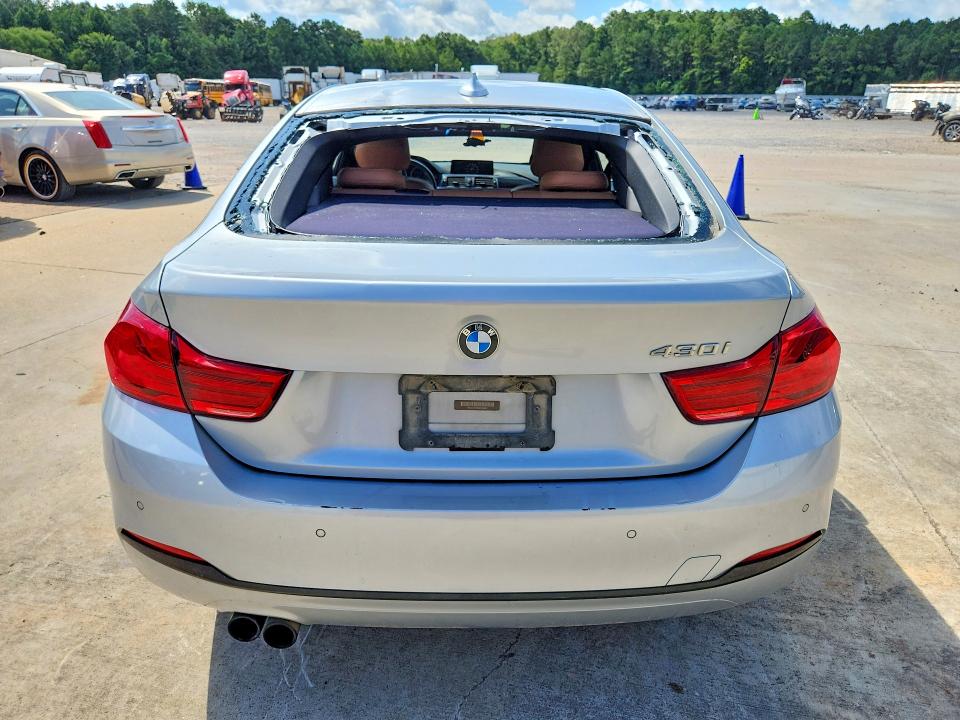 2018 BMW 4er VIN WBA4J1C50JBM09887 COPART salvage auction — HAIL, Ar - Cert Of Title-Salvage, sold $200 on 2026-08-21 (photo 6)