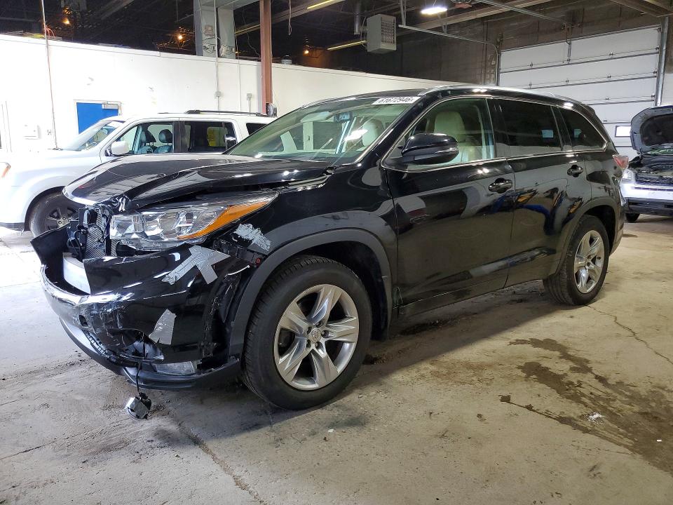 2015 Toyota Highlander VIN 5TDDKRFH6FS099975 COPART salvage auction — FRONT END, Mn - Cert Of Title-Salvage, sold $225 on 2026-07-23 (photo 1)