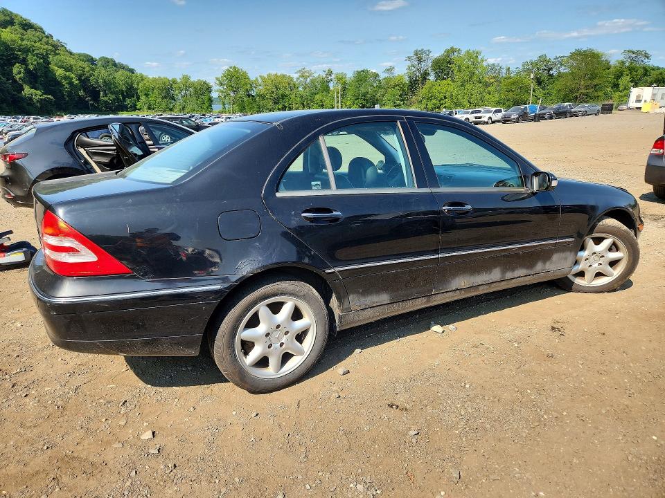 2003 Mercedes-benz C class VIN WDBRF81J43F374283 COPART salvage auction — FRONT END, Ny - Mv-907A Salvage Certificate, sold $475 on 2026-08-04 (photo 3)