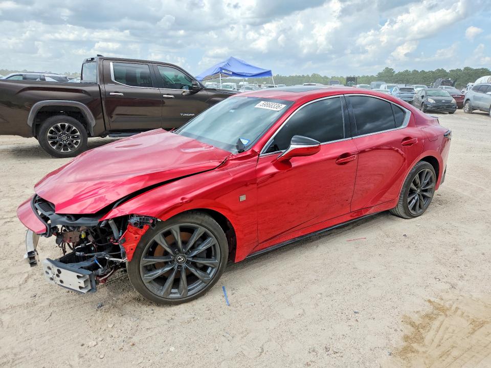 2025 Lexus Is 350 VIN JTHBZ1B28S5084253 COPART salvage auction — FRONT END, TX - SALVAGE VEHICLE TITLE, sold $10,300 on 2026-07-24 (photo 1)