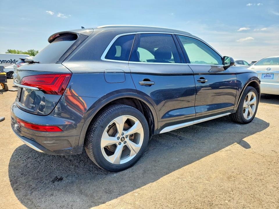 2021 Audi Q5 VIN WA1BAAFY3M2020630 COPART salvage auction — FRONT END, Pa - Certificate Of Salvage, sold $10,900 on 2026-07-31 (photo 3)