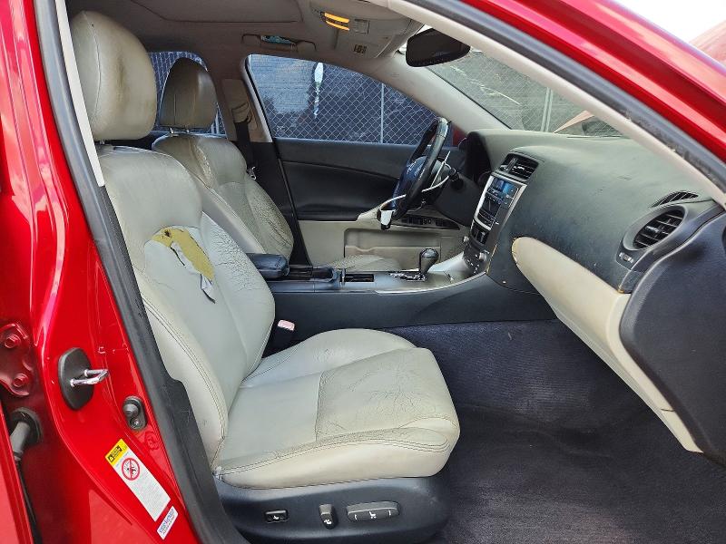 2010 Lexus Is VIN JTHBF5C29A5124790 COPART salvage auction — FRONT END, Fl - Cert Of Title Slvg Rebuildable, sold $15 on 2026-07-30 (photo 5)